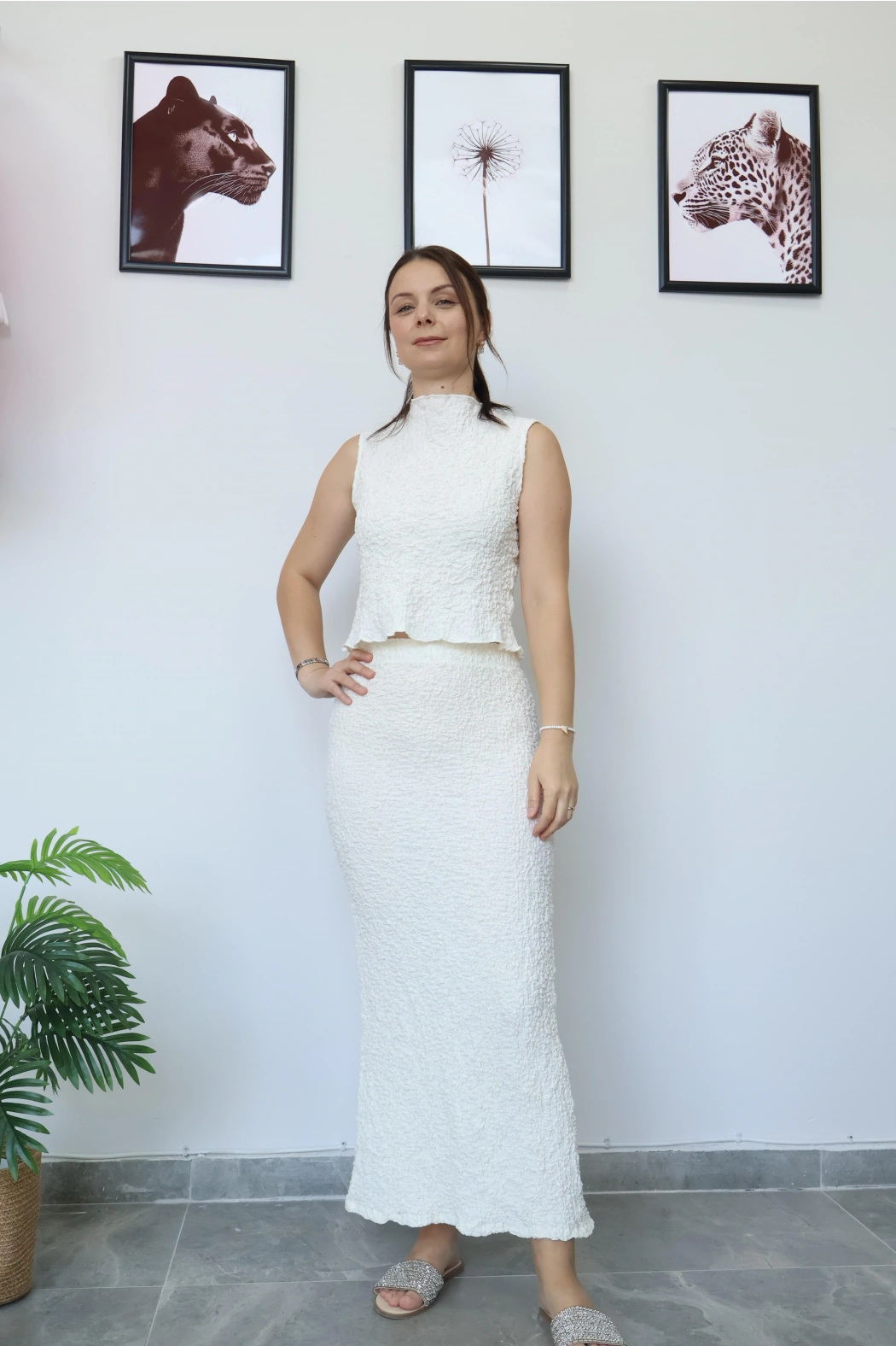 Krem Stradi Bürümcük Takım