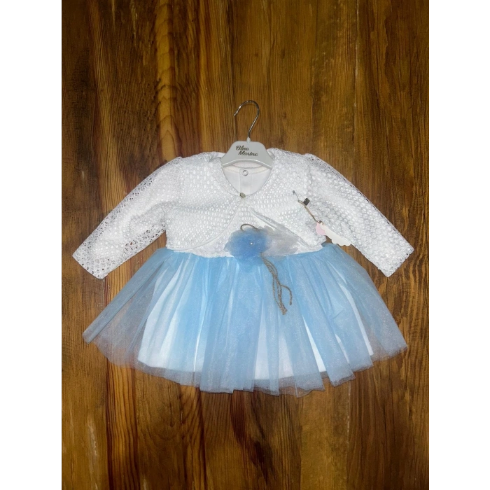 9-18 aylık prenses elbise mavi