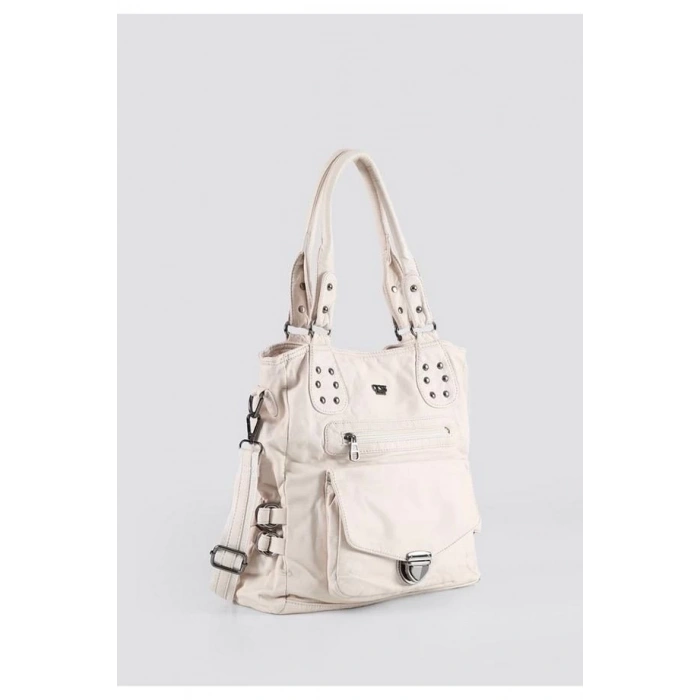 Asin Bej Cilt Omuz Çantası