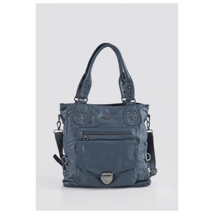 Asin Mavi Cilt Omuz Çantası