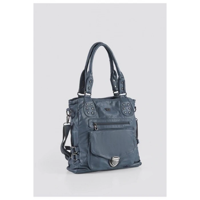 Asin Mavi Cilt Omuz Çantası