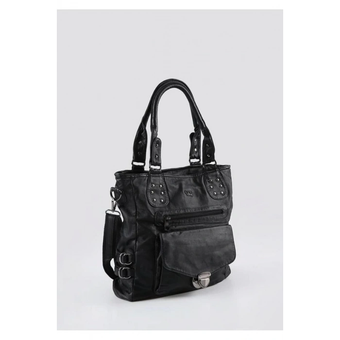 Asin Siyah Cilt Omuz Çantası