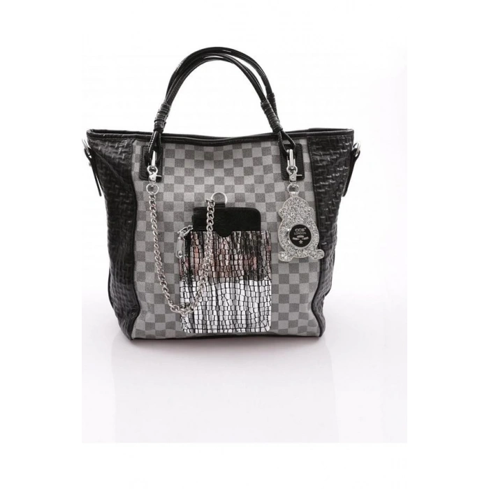 Avaj Siyah Cilt Omuz Çantası