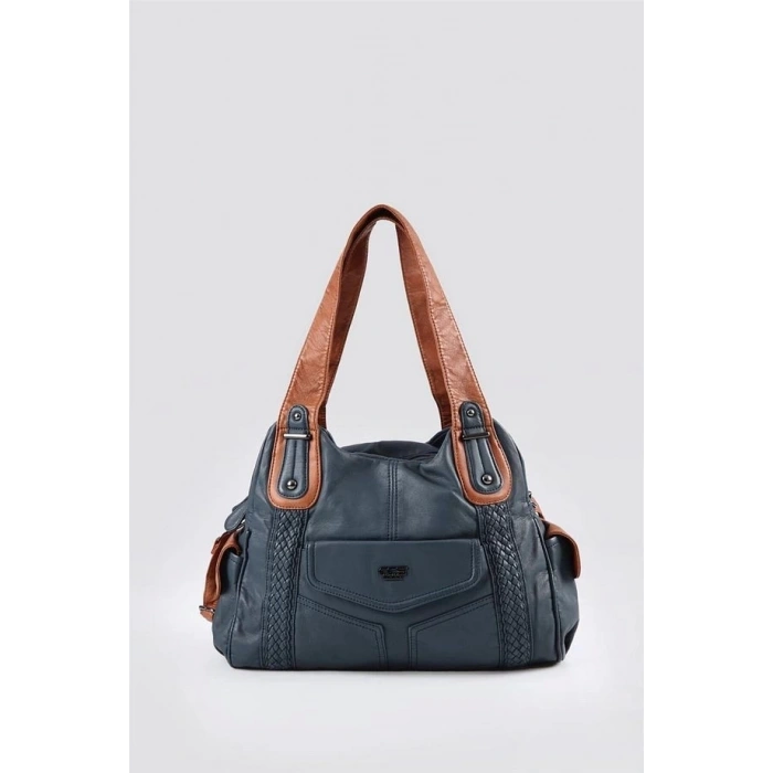 Batti Mavi Cilt Omuz Çantası