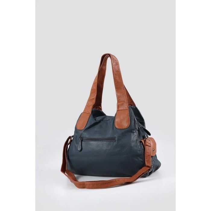 Batti Mavi Cilt Omuz Çantası