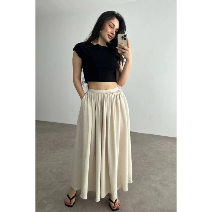 Cepli keten etek bej kz24