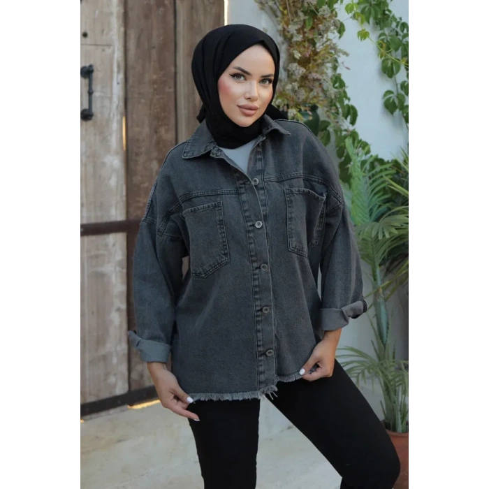 Cepli Kot Ceket Siyah