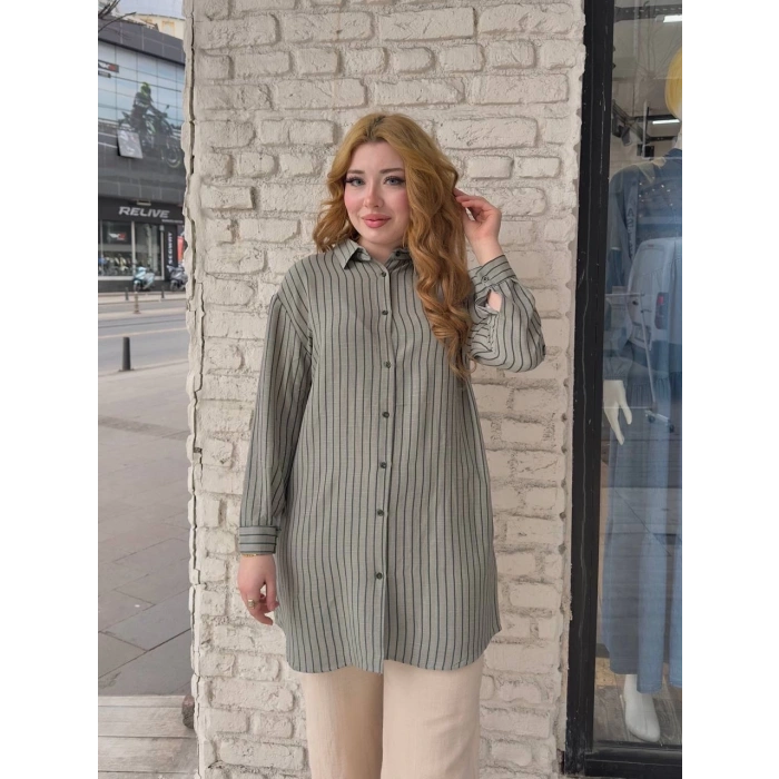 Çizgili tunik gömlek