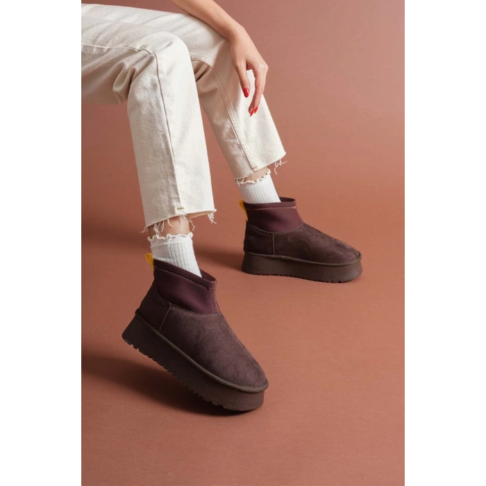 Cuen Kahverengi Süet Bot