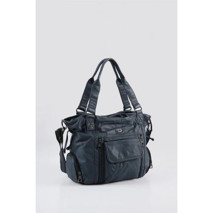 Giwer Mavi Cilt Omuz Çantası