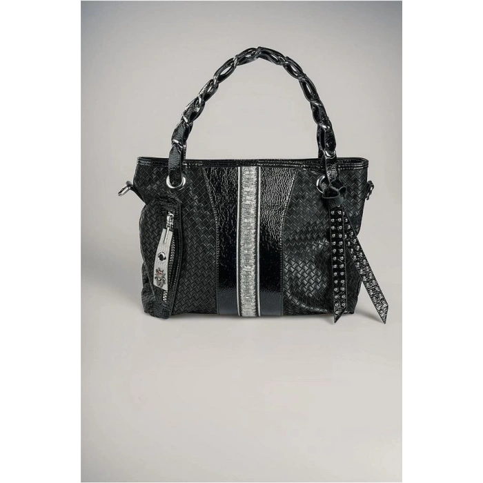 Jaxe Siyah Cilt Omuz Çantası