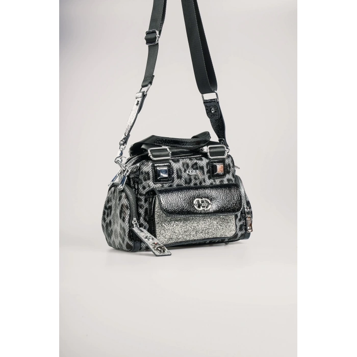 Judy Gri Cilt Omuz Çantası