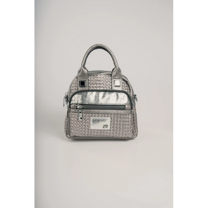 Karen Gri Cilt Omuz Çantası