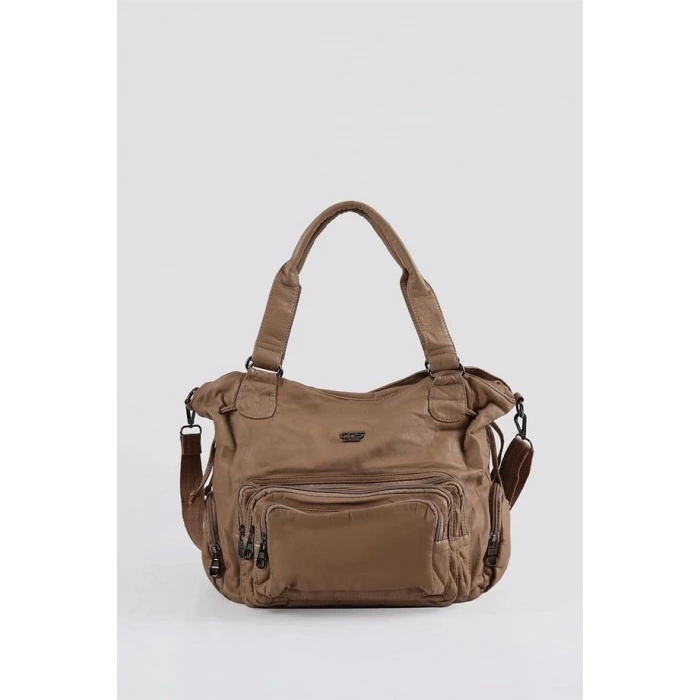 Katti Vizon Cilt Omuz Çantası