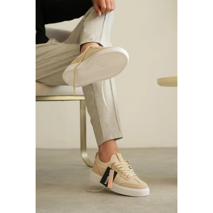 KB-010 Kuback Bej Cilt Günlük Erkek Ayakkabı