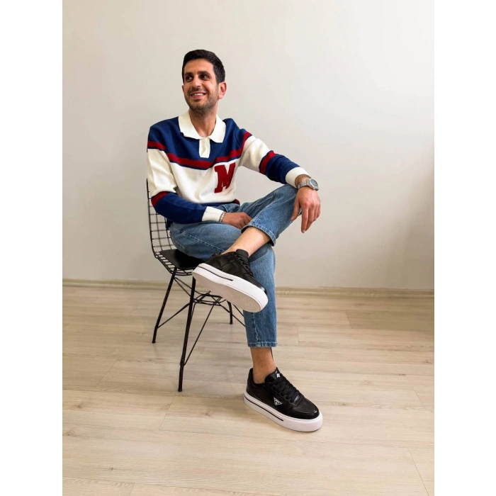 KB-04 Kuback Siyah Cilt Günlük Erkek Ayakkabı