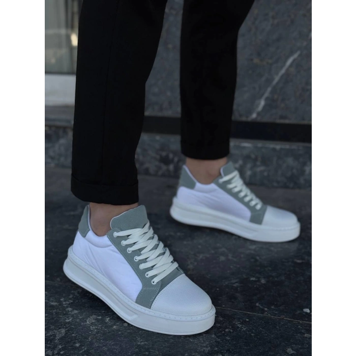 KB-X46 Kuback Beyaz Bebe Mavi Yüksek Beyaz Taban Günlük Spor Ayakkabı