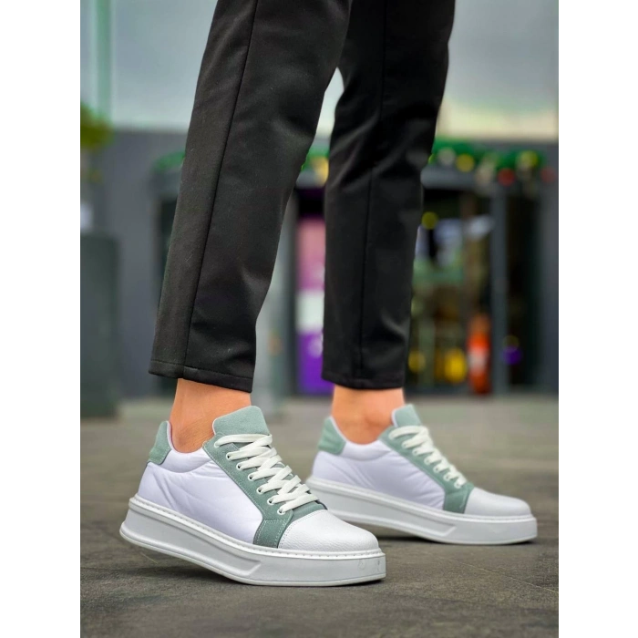 KB-X46 Kuback Beyaz Bebe Mavi Yüksek Beyaz Taban Günlük Spor Ayakkabı