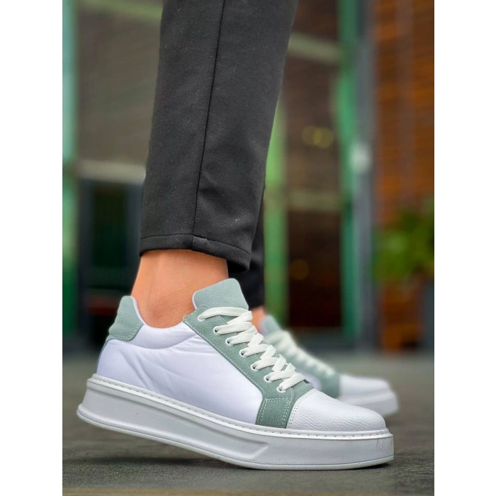 KB-X46 Kuback Beyaz Bebe Mavi Yüksek Beyaz Taban Günlük Spor Ayakkabı