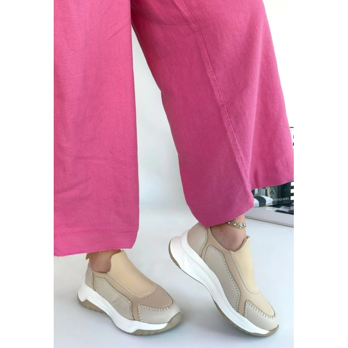 Kendy Bej Cilt Spor Ayakkabı