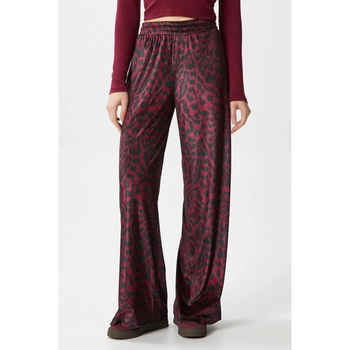 Leopar desen pantolon