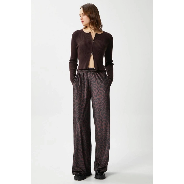 Leopar desen pantolon