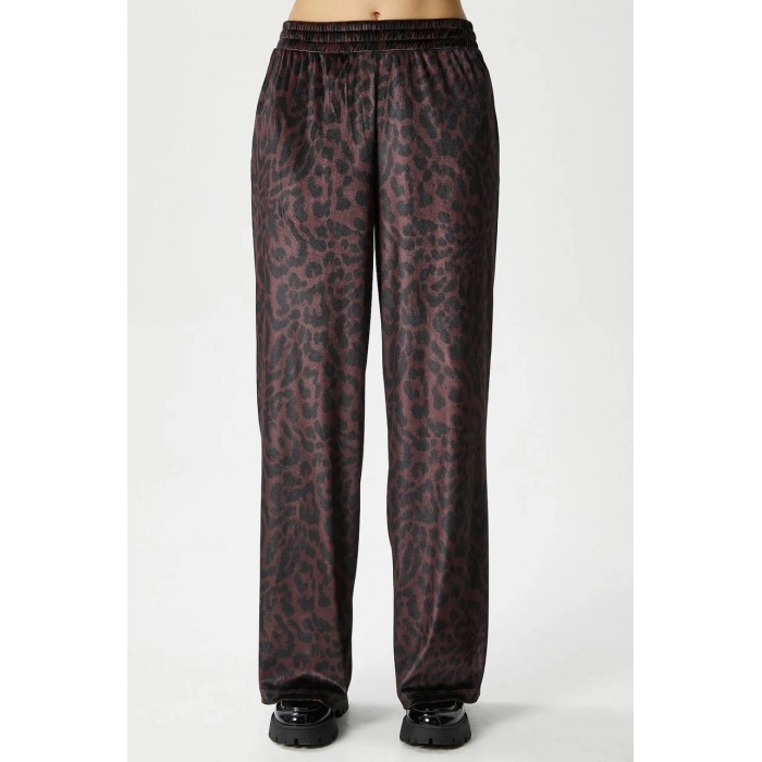 Leopar desen pantolon