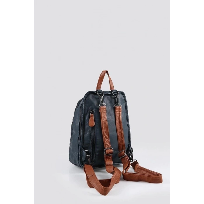 Lirya Mavi Cilt Sırt Çantası