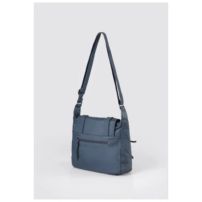 Liye Mavi Cilt Omuz Çantası