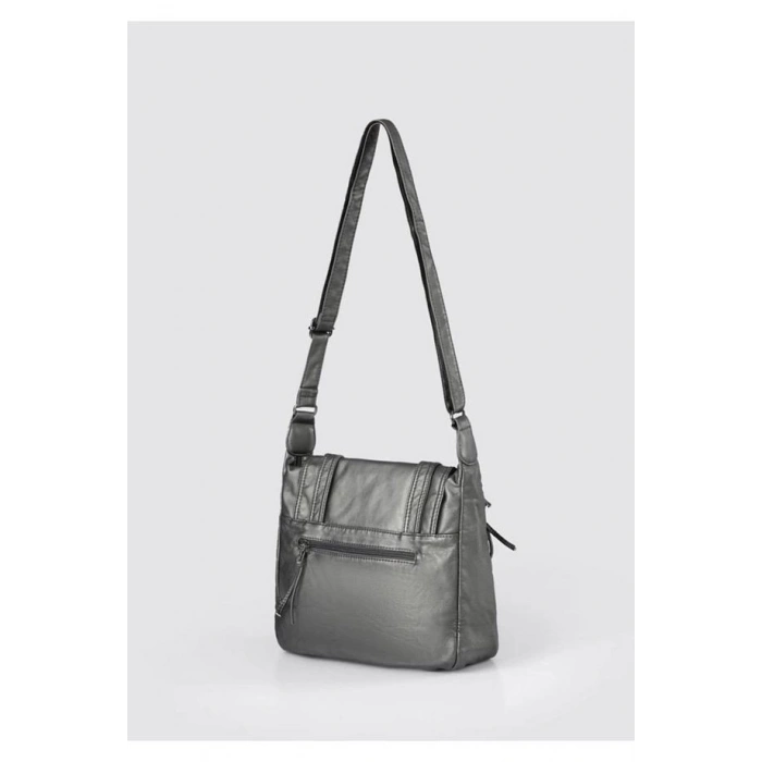 Liye Platin Cilt Omuz Çantası