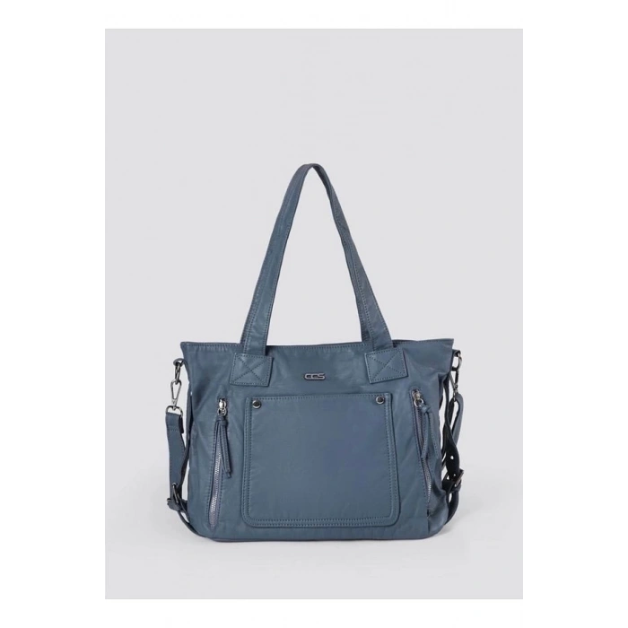 Lonti Mavi Cilt Omuz Çantası