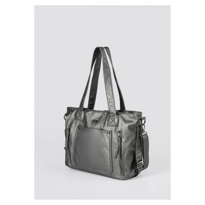 Lonti Platin Cilt Omuz Çantası