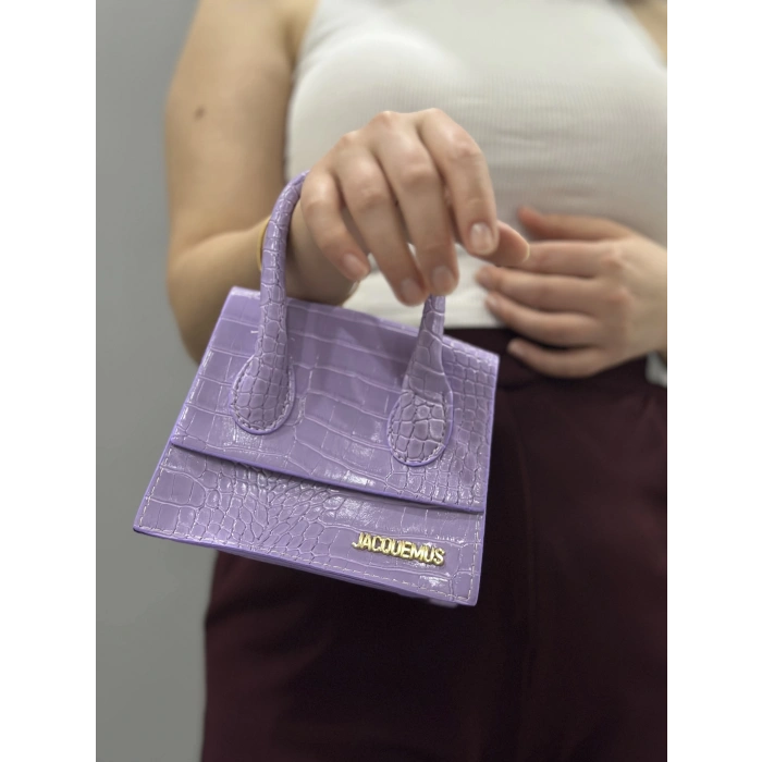 luxe lila cilt çanta