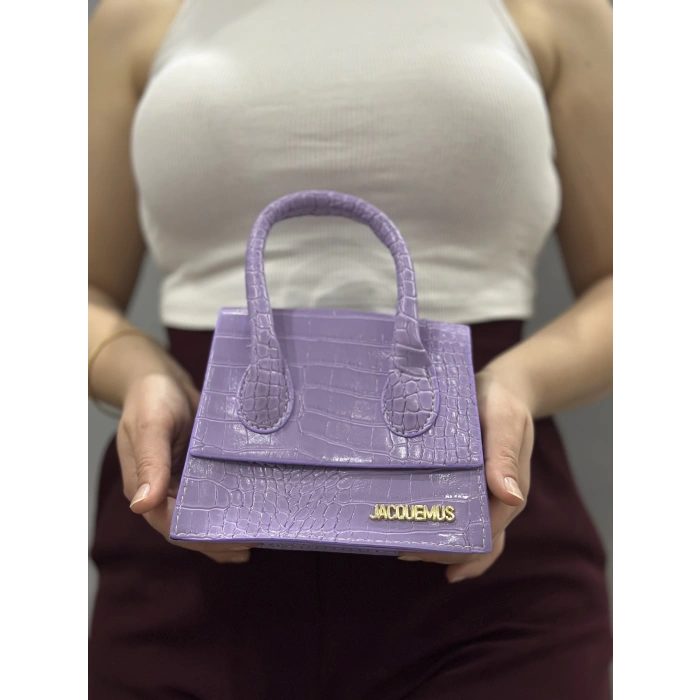 luxe lila cilt çanta