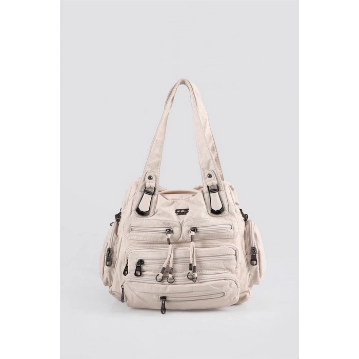 Miver Bej Cilt Omuz Çantası