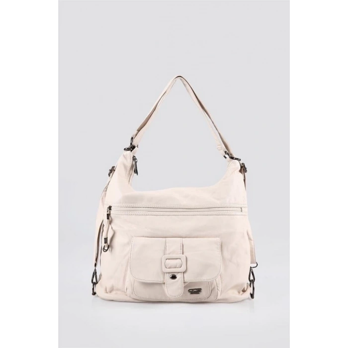 Mower Bej Cilt Omuz Çantası