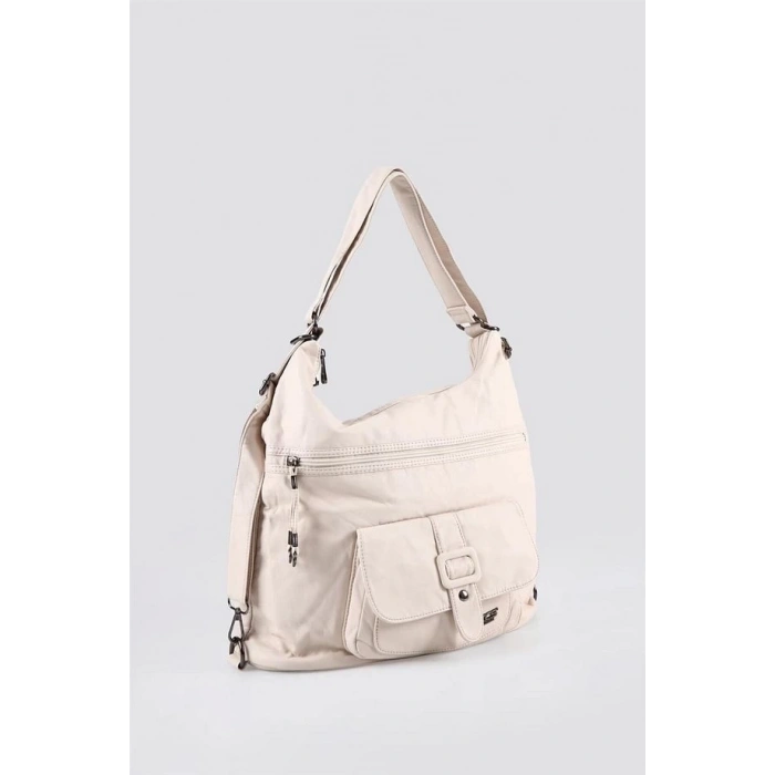 Mower Bej Cilt Omuz Çantası