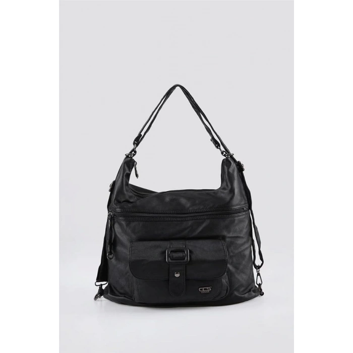 Mower Siyah Cilt Omuz Çantası