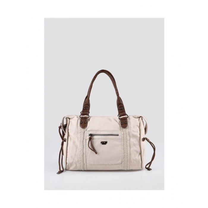 Muert Bej Cilt Omuz Askılı El Çantası