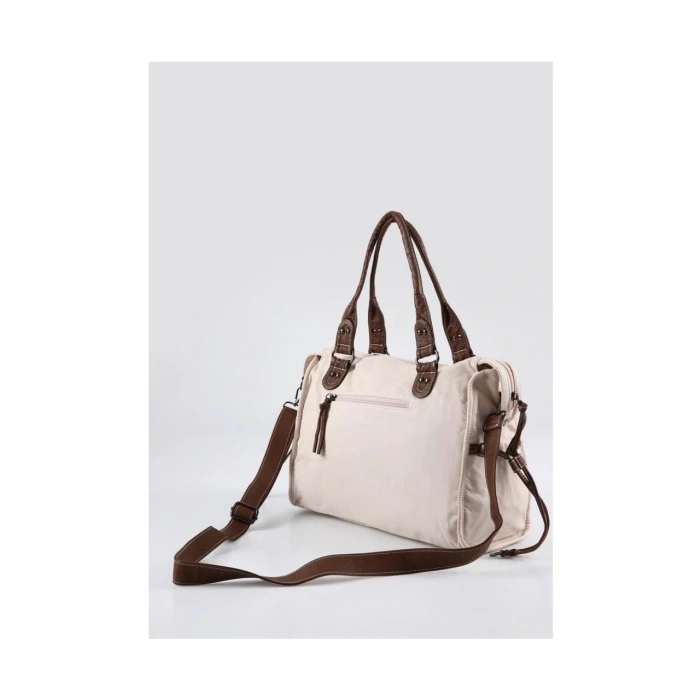 Muert Bej Cilt Omuz Askılı El Çantası