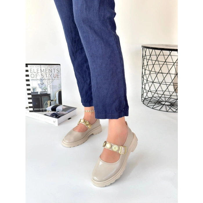 Okira Bej Rugan Oxford Ayakkabı