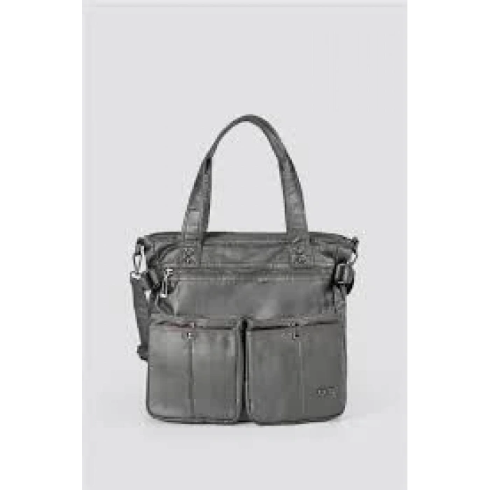 Opey Gri Cilt Omuz Çantası