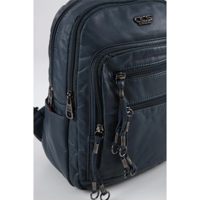 Owert Siyah Cilt Sırt Çantası