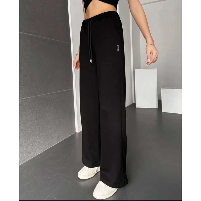 palazzo pantolon siyah