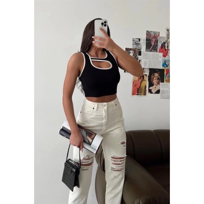 Pencereli kaşkorse crop