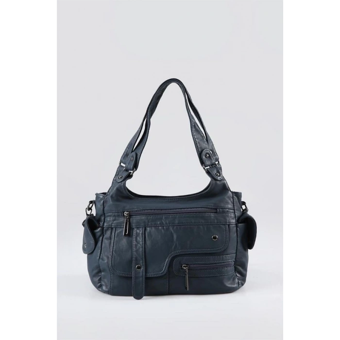 Pyser Mavi Cilt Omuz Çantası