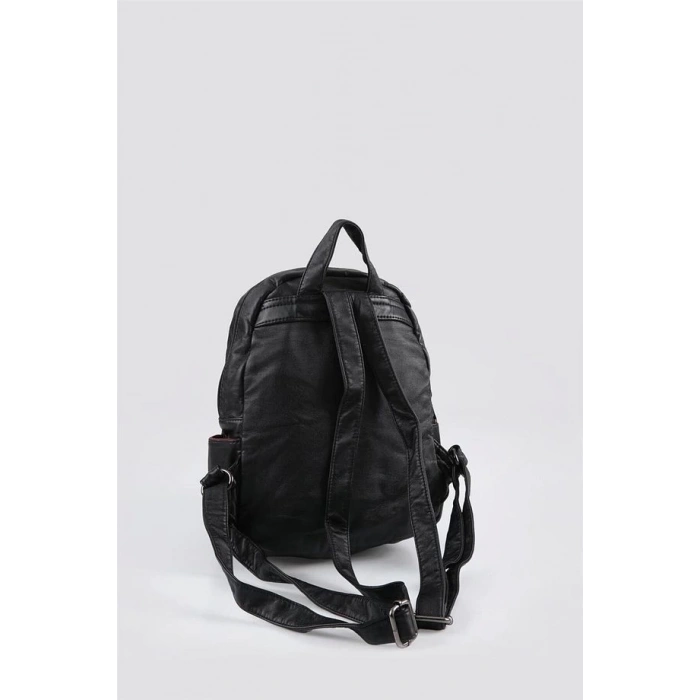 Rior Siyah Cilt Sırt Çantası