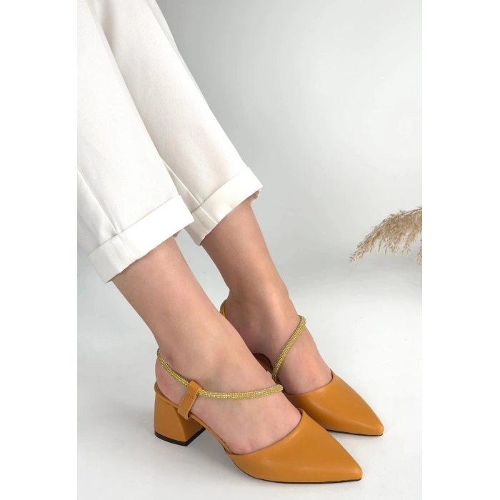 Sista Hardal Cilt Topuklu Ayakkabı