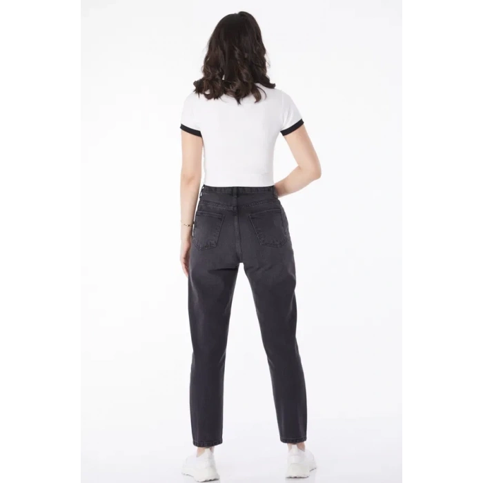 Slimfit mom jeans pantolon