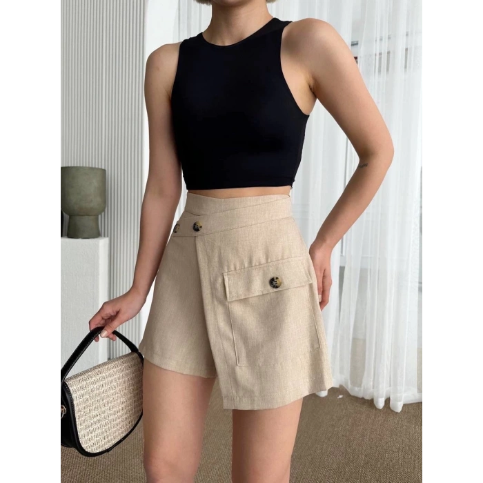 Tek cepli şort etek
